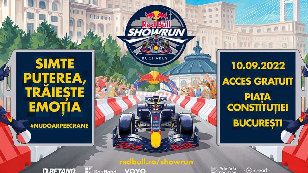Red Bull Racing încinge atmosfera în București pe 10 septembrie. Intrarea la eveniment este liberă
