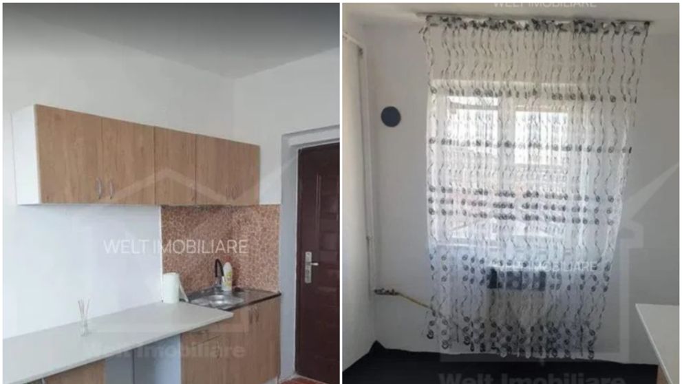 Așa arată garsoniera din Cluj-Napoca, de doar 11 metri pătrați, care are baia pe casa scării! Prețul te va lăsa fără cuvinte