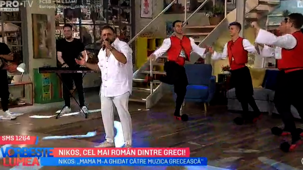 VIDEO Nikos, cel mai român dintre greci