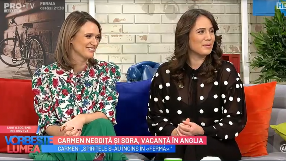 VIDEO Carmen Negoiță și sora, vacanță în Anglia