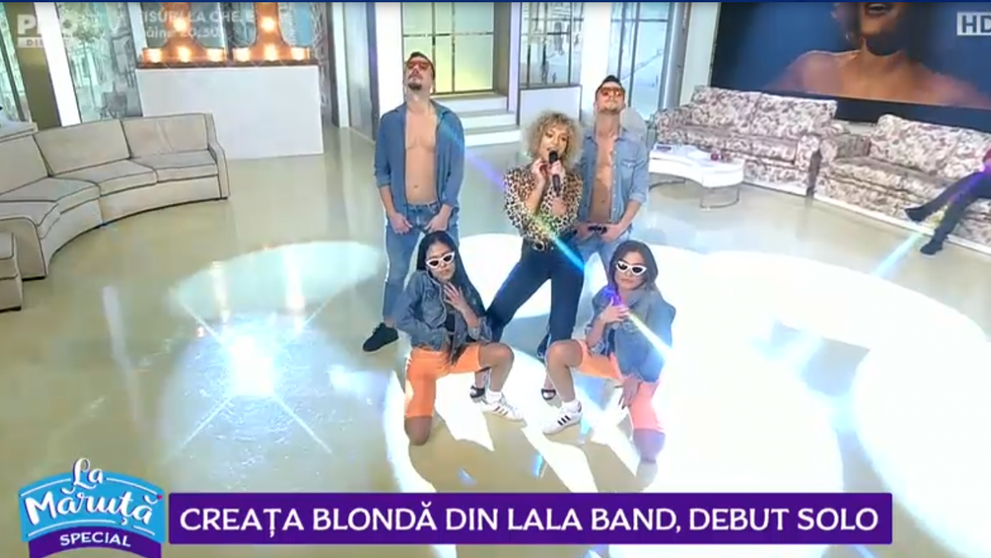 VIDEO Creața blondă din LaLa Band, debut solo