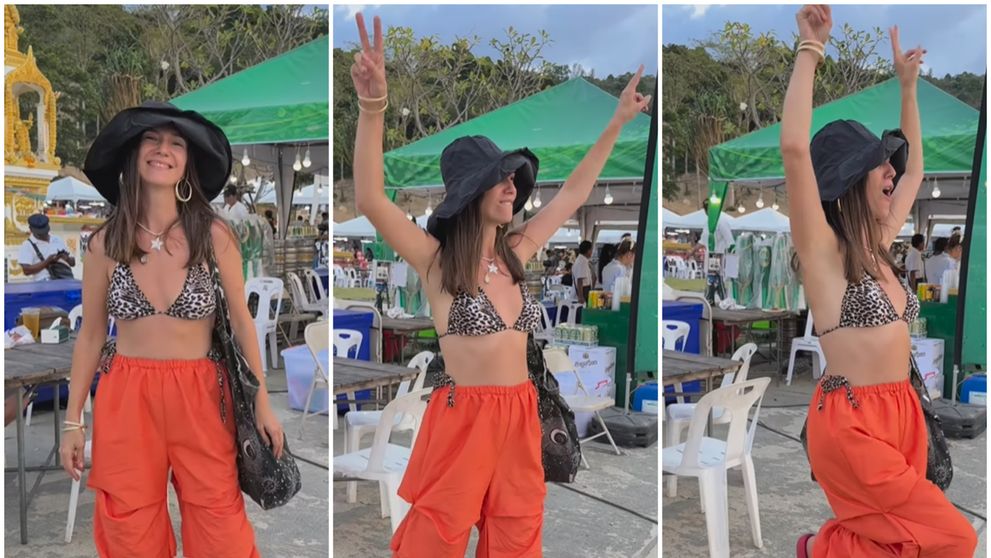 Adela Popescu, Crăciun în bikini. Cum a filmat-o soțul pe plajele din Thailanda: 