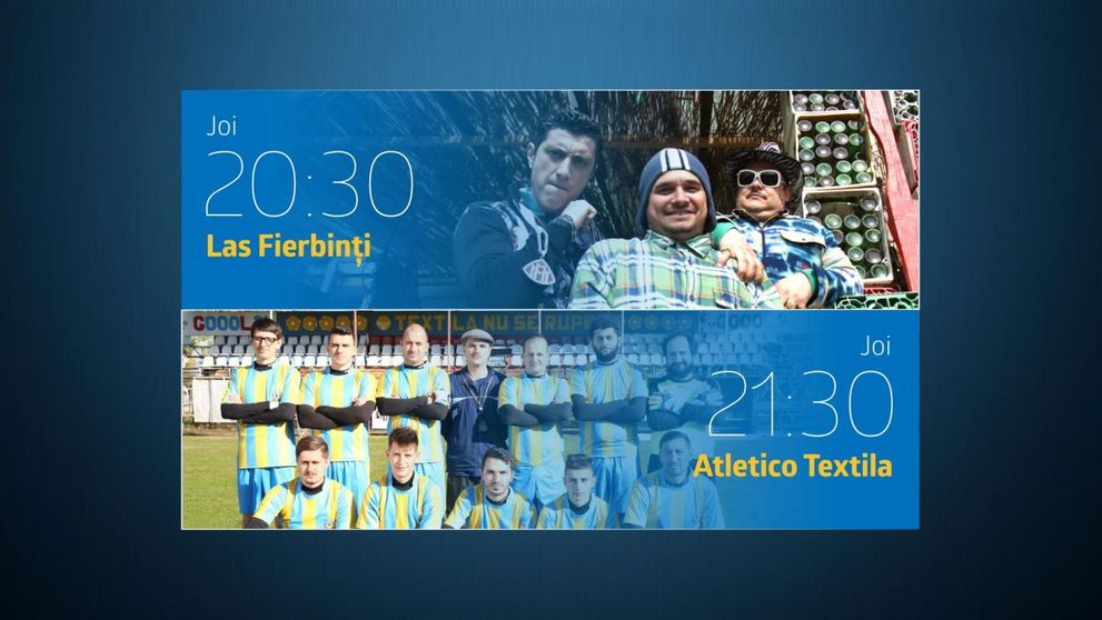 Joi seara razi romaneste la PROTV cu Las Fierbinti de la 20:30 si Atletico Textila de la 21:30! 