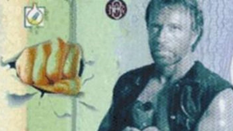 Pe asta nu o stiai: Chuck Norris pe bancnota de INFINIT :) FOTO