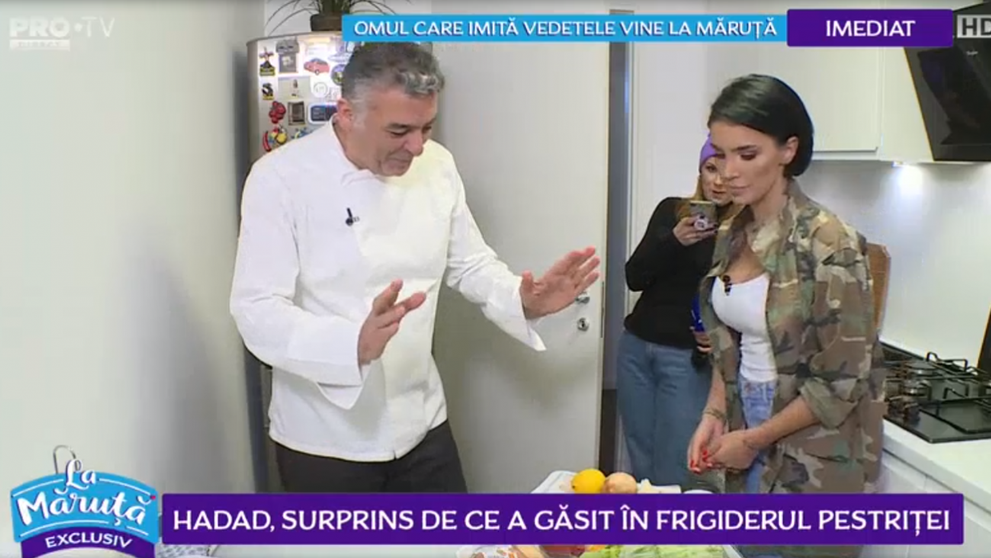 VIDEO Hadad, surprins de ce a găsit în frigiderul Pestriței