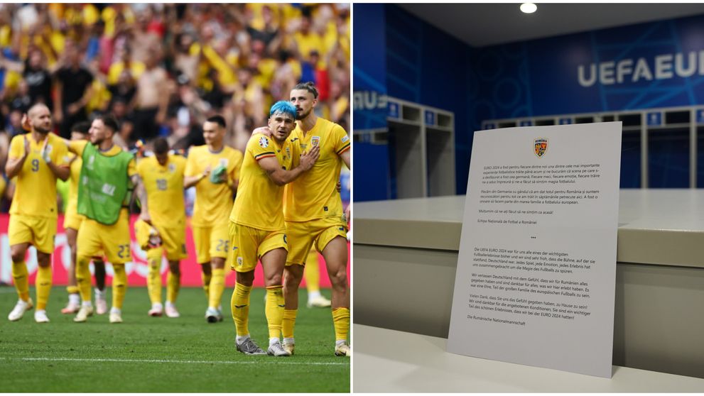 Naționala României a lăsat o scrisoare emoționantă în vestiarul de la Munchen după meciul din optimi: „Plecăm din Germania cu gândul că…”