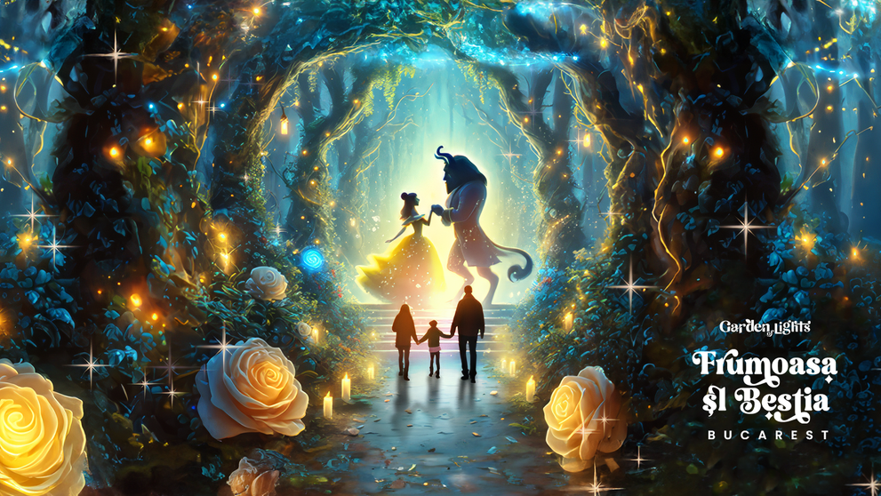 Garden of Lights revine în România: “Beauty and the Beast” la București și “Small World” la Cluj Napoca