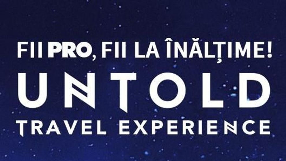 Fii PRO, fii la inaltime! Hai cu avionul la UNTOLD!