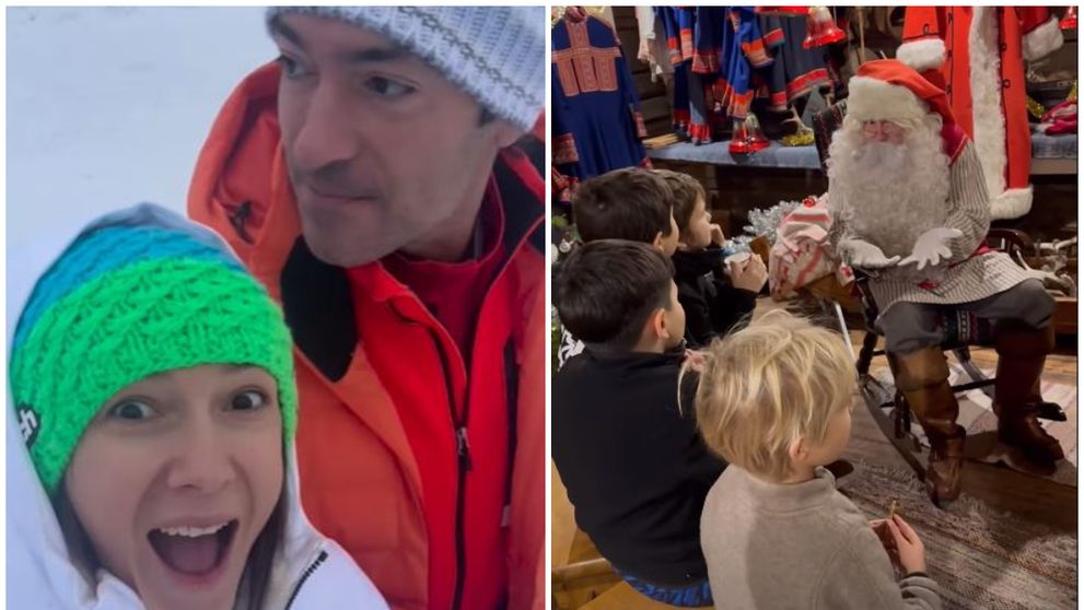 Adela Popescu, primele imagini din Laponia. Ce a povestit vedeta despre întâlnirea copiilor ei cu Moș Crăciun
