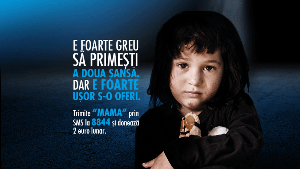 SOS Satele Copiilor, șansa copiilor orfani din Romania. Cabral s-a alaturat campaniei