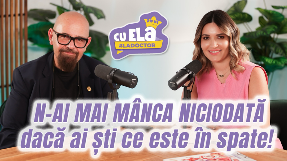 Podcastul Elei Crăciun cu Piedone șochează: „Mâncarea aparent sănătoasă este un pericol pentru copii”
