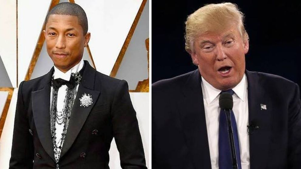Donald Trump a reușit să-l scoată din sărite până și pe Pharrell. Care e motivul