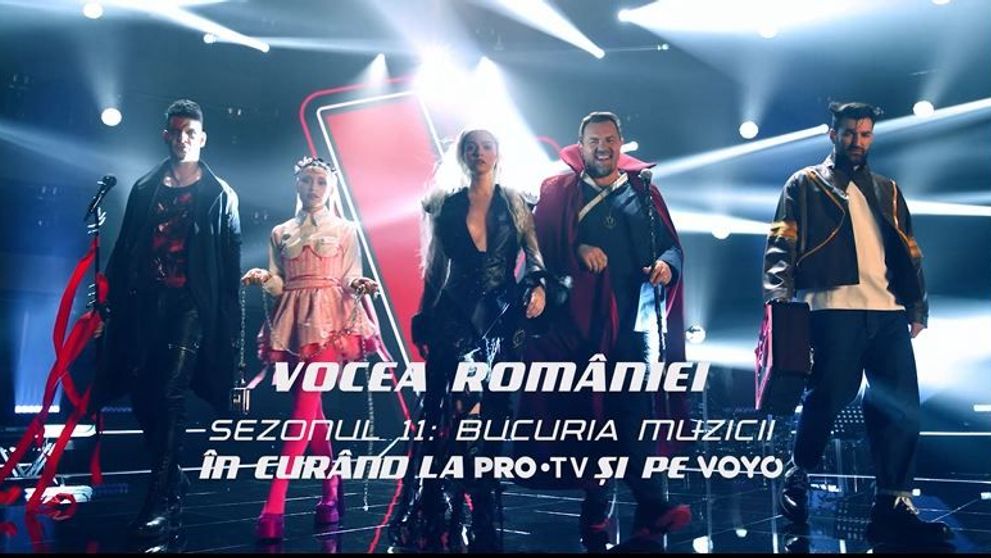 Antrenorii de la Vocea României, în rol de supereroi! Noul sezon are premiera în curând la PRO TV și VOYO