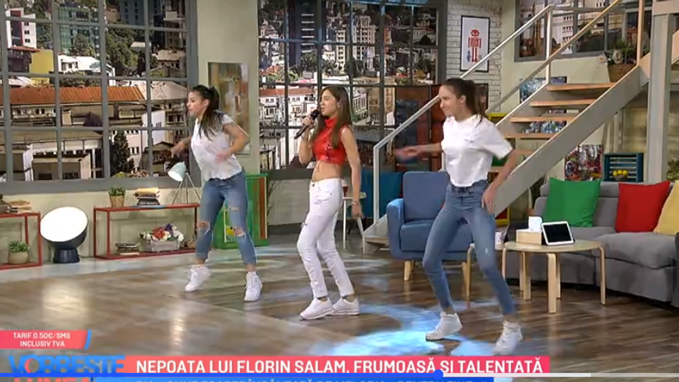 VIDEO Nepoata lui Florin Salam, frumoasă și talentată