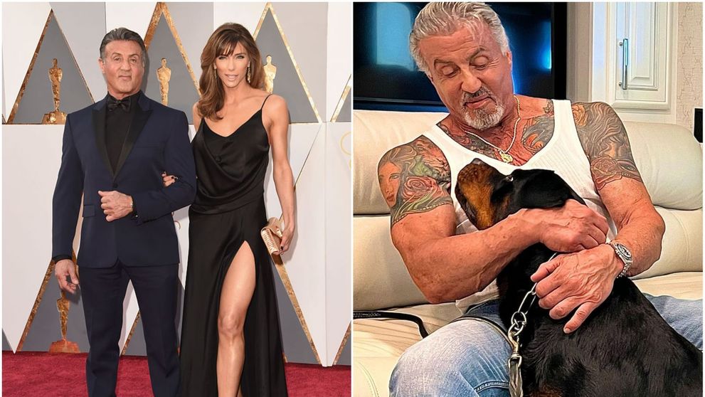 Stallone și-a desenat câinele peste tatuajul cu chipul soției. Cei doi s-ar fi despărțit după 25 de ani de căsnicie