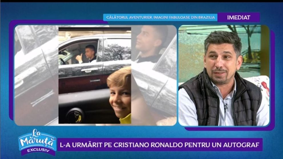 VIDEO Cum l-a urmărit un român pe Cristiano Ronaldo pentru un autograf
