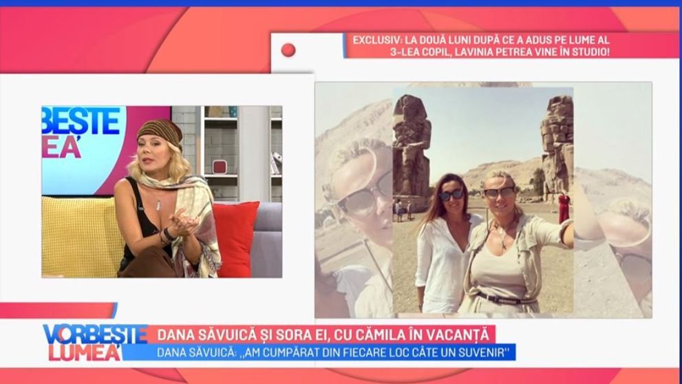 VIDEO Dana Săvuică, vacanță de vis în Egipt