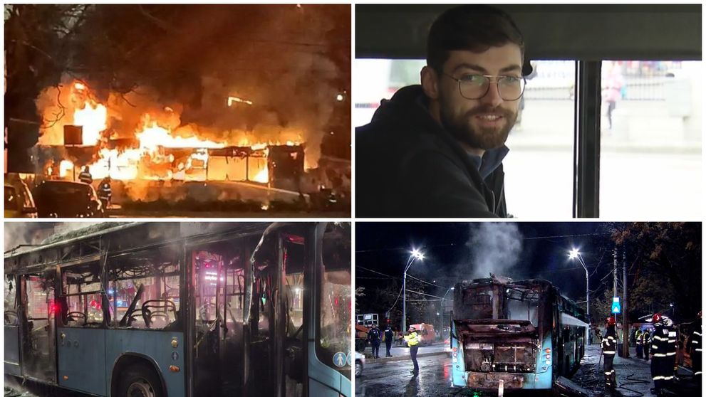 Prima reacție a șoferului de la volanul autobuzului care a luat foc în București. Bărbatul a salvat viețile a 7 călători: „Mie îmi era de călători, nu de mine”