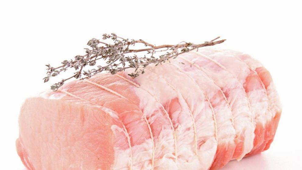 Muschiulet de porc cu creveti si cartofi safir