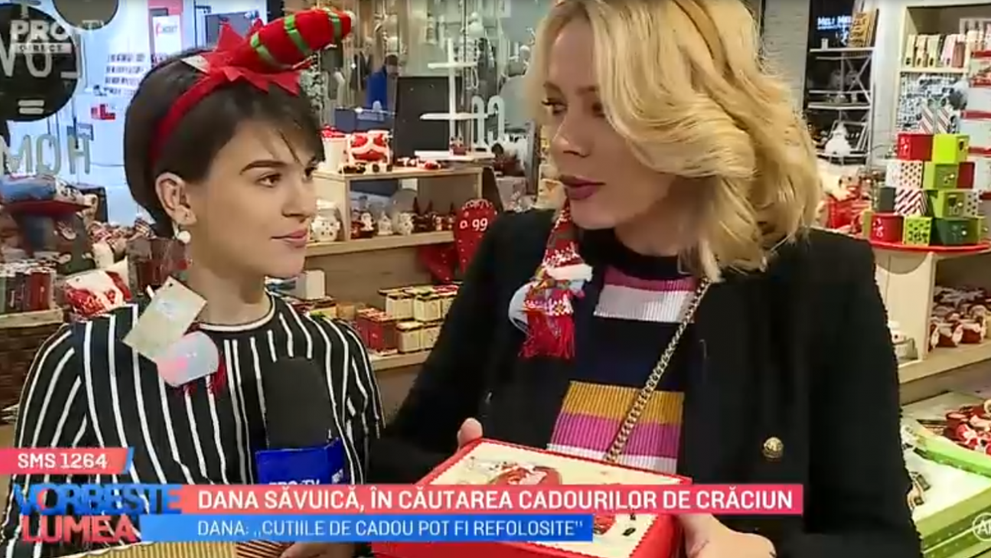 VIDEO Dana Săvuică, în căutarea cadourilor de Crăciun