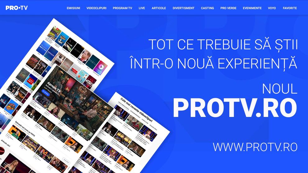 O experiență vizuală îmbogățită pentru noul site protv.ro