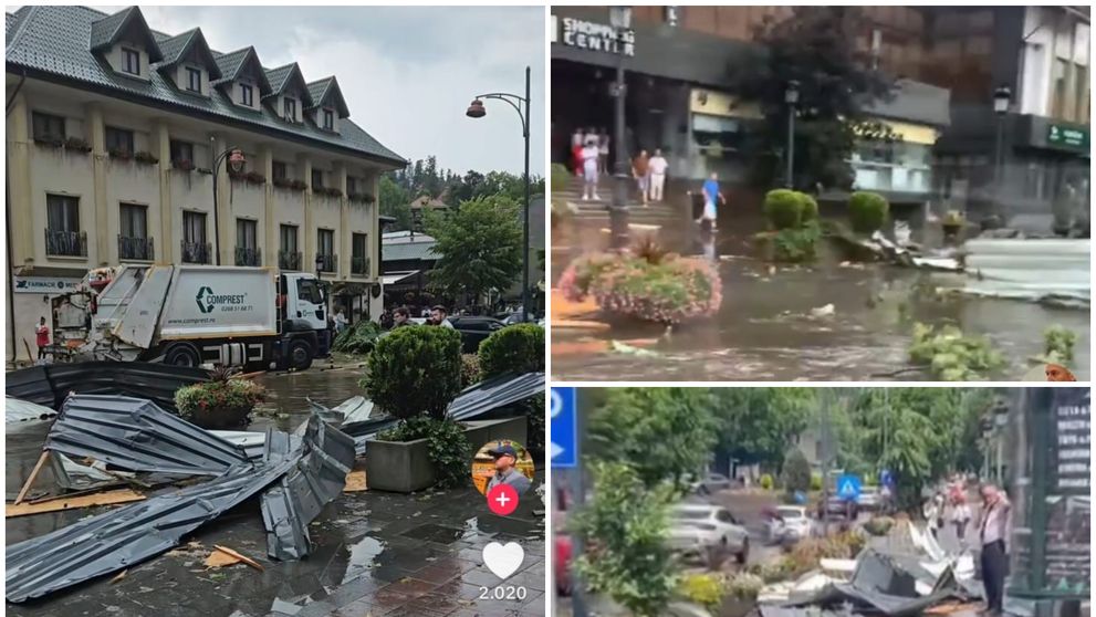 „E ca după taifun, dar la munte”. Imaginile cu prăpădul din Sinaia circulă masiv pe rețelele sociale: dezastrul a băgat spaima în oameni