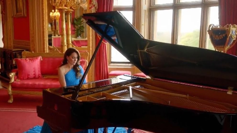 Finala Eurovision 2023: Kate Middleton apare cântând la pian în videoclipul de deschidere