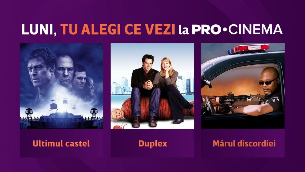 Acțiune, comedie sau thriller?! Telespectatorii aleg ce vor să vadă luni, la PRO CINEMA
