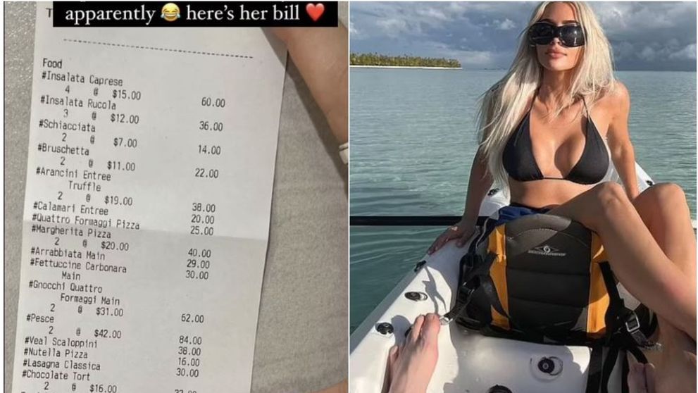Ce și cât mănâncă Kim Kardashian la o singură masă! Chelnerul care a servit-o a postat bonul pe internet