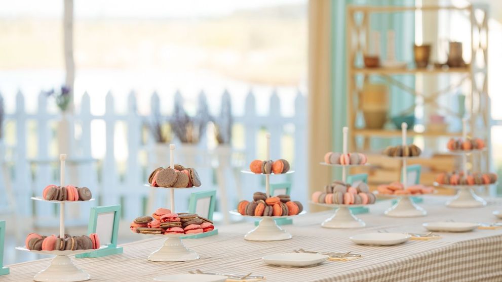 Macarons cu zmeura si macarons cu crema de branza si somon