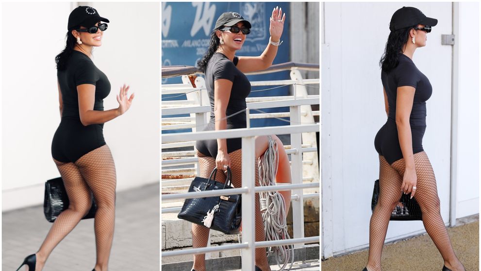 Pare că și-a uitat hainele acasă! Georgina lui Ronaldo, imposibil de ignorat pe canelele din Veneția, într-o ținută sumară