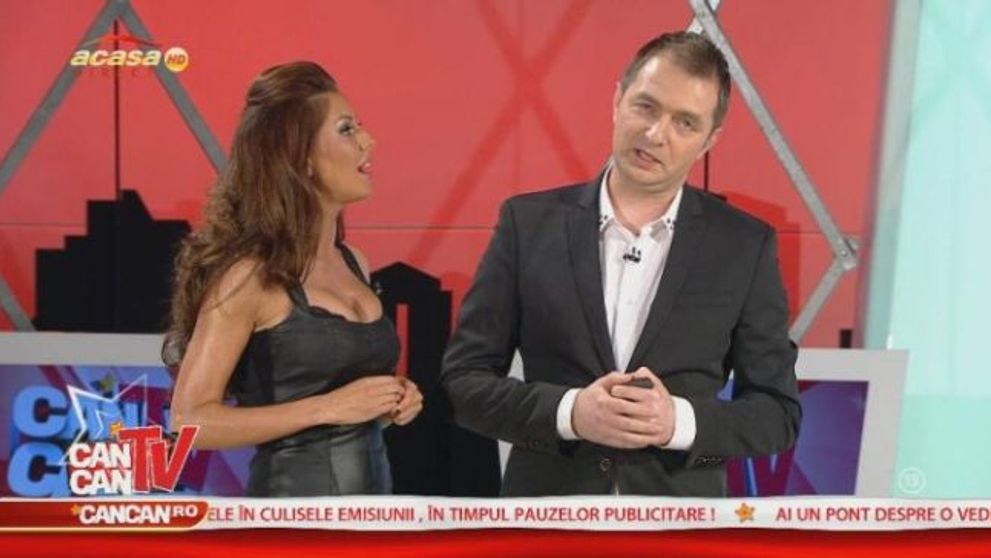 Ilinca Vandici, decolteu senzational intr-o rochie stramta de piele. Vezi si tu tinuta cu care a impresionat la CancanTV