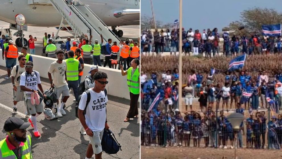 Momente emoționante pentru fotbaliștii de la Capul Verde. Ce s-a întâmplat la aeroport. VIDEO