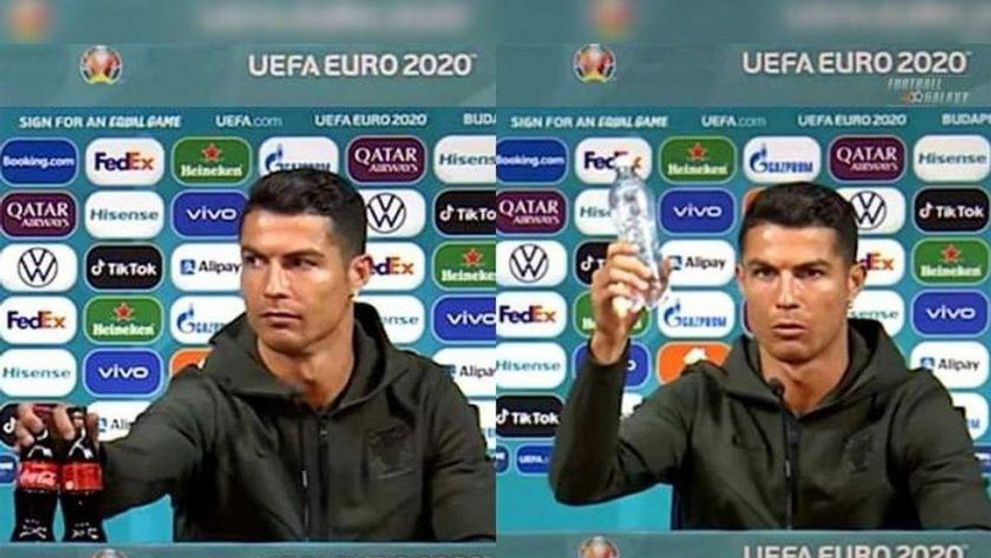 Cristiano Ronaldo, amintiri neplăcute cu sticla de suc! Ce a pățit când juca la Manchester United