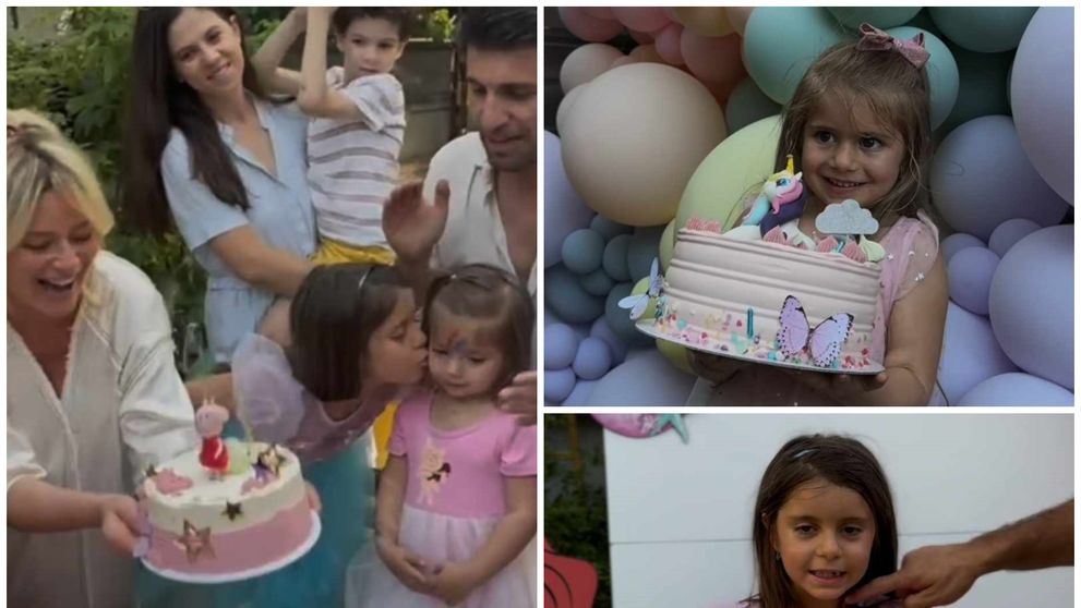 Laura Cosoi a organizat ziua celor trei fete împreună: 