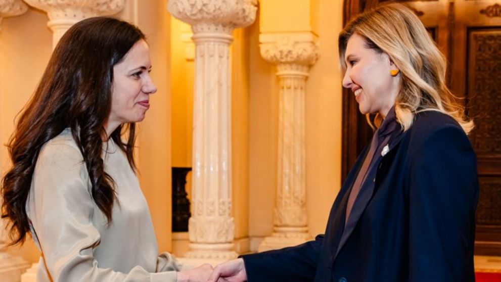 Ce ținute au purtat Mirabela Grădinaru și Olena Zelenska la întâlnirea oficială de la Cotroceni. Aparițiile elegante care au atras toate privirile
