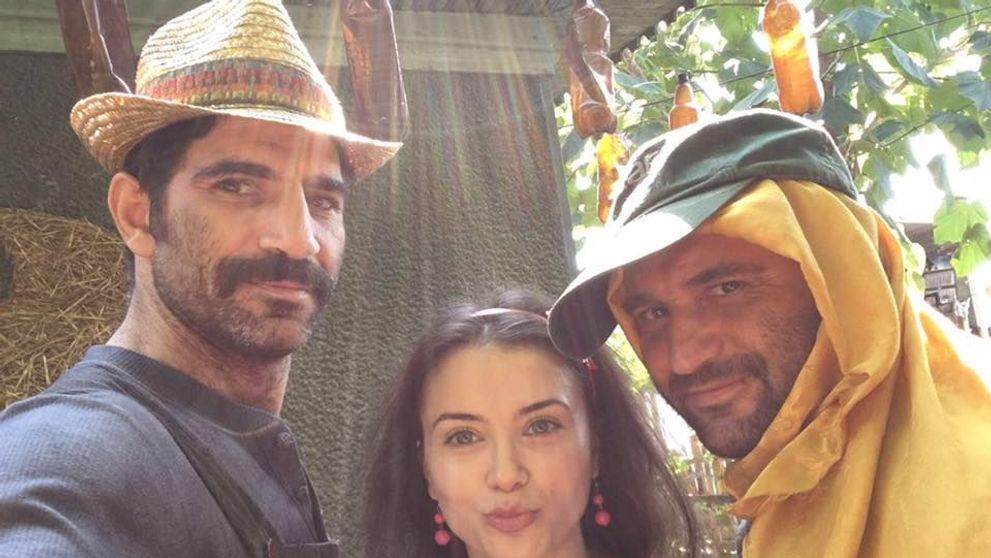 Firicel, Celentano si Gianina s-au fotografiat in pauza de la filmari. Vestea pe care le-au dat-o fanilor