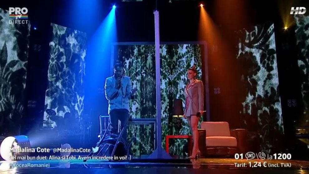 Tobi Ibitoye si Alina Eremia, un moment incarcat de pasiune. Vezi un moment de exceptie