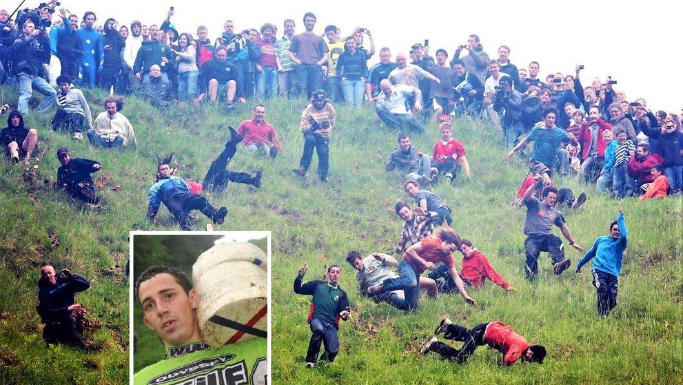Cooper’s Hill Cheese Rolling, cel mai absurd festival din lume, care se lasă cu zeci de răniți anual