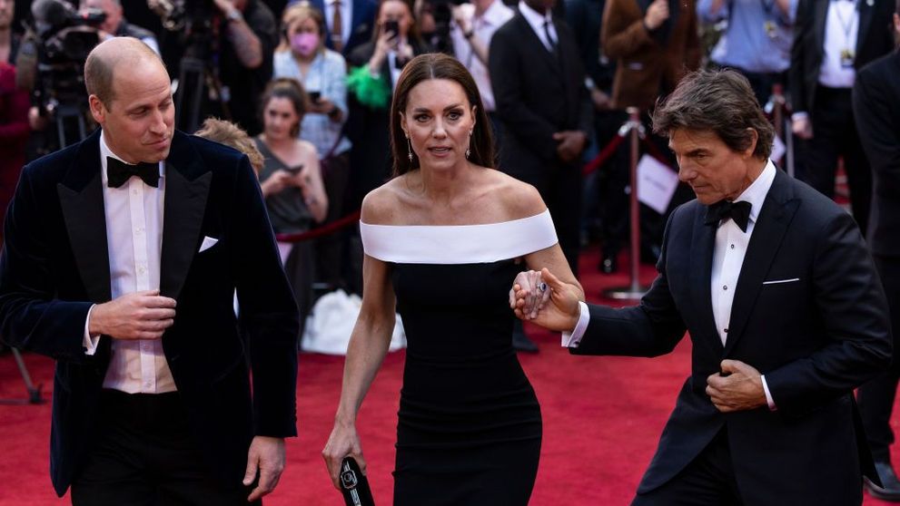 Tom Cruise și Kate Middleton, împreună la premiera Top Gun: Maverick. Ce au surprins paparazzi