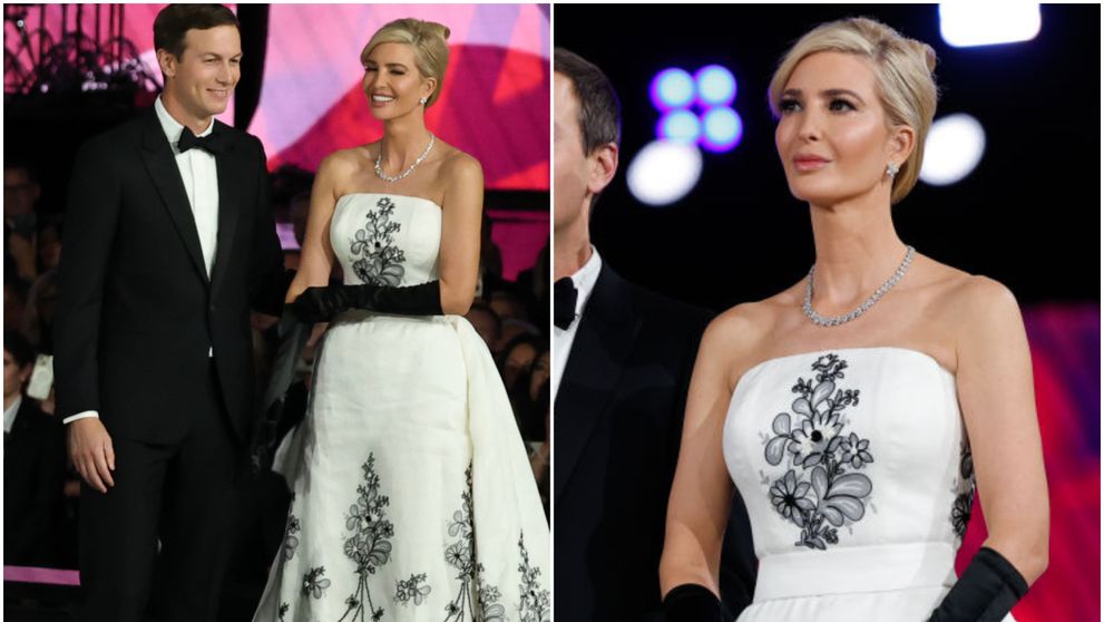 Ivanka Trump, ca o prințesă la balul inaugural al tatălui său. Fiica lui Donald Trump, un look de milioane