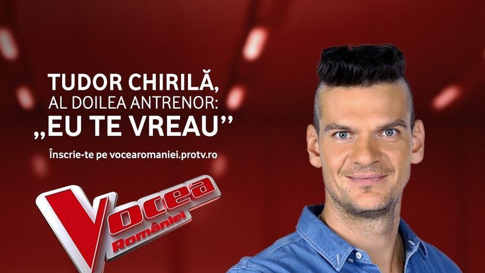Tudor Chirila este antrenor în sezonul 8 Vocea Romaniei! Provocarea continua: ghici cine vine la Vocea!