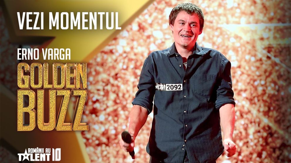 Primul GOLDEN BUZZ al sezonului 10. Andi profund impresionat de vocea spălătorului de vase Erno Varga