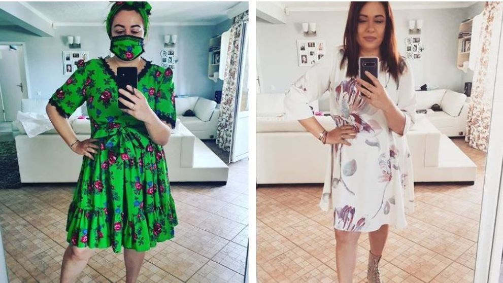 Oana Roman, tot mai curajoasă! În ultima zi de izolare, s-a pozat purtând pijamale sexy din satin