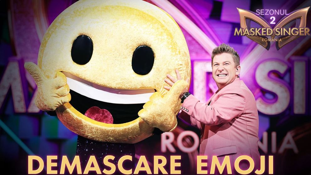 Emoji și-a dat masca jos! Cine este vedeta care s-a aflat sub costum la Masked Singer România