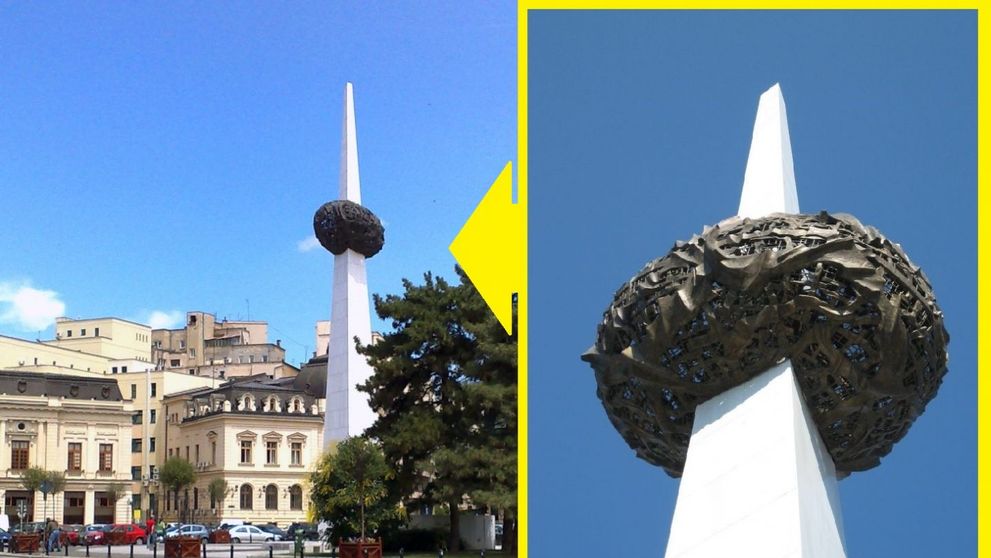 VIDEO Creatorul Cartofului în țepușă din Piața Revoluției explică de ce nu îndrăgesc românii monumentul său