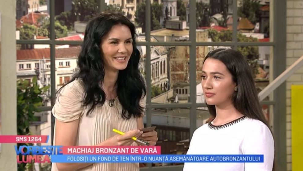 Machiaj bronzant de vară. Dana Argeșan îți arată cum îl poți realiza