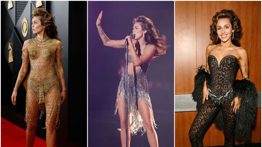 Miley Cyrus, în cea mai spectaculoasă formă la Premiile Grammy: a uimit cu look-ul ei rebel în 5 ținute diferite
