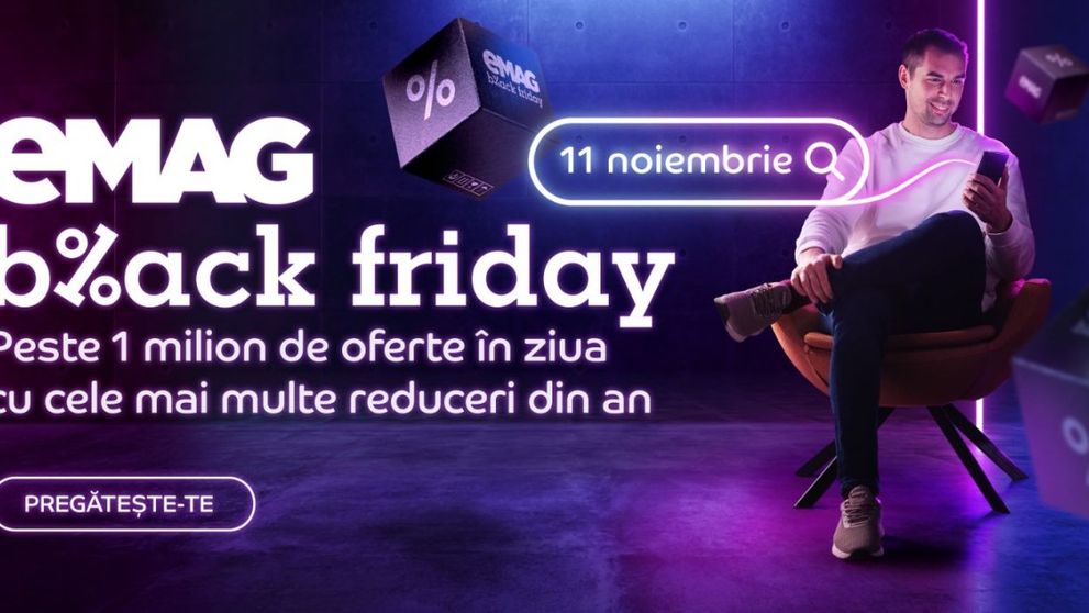 Black Friday 2022 la eMAG! Care sunt primele produse reduse