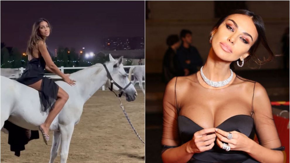 Mădălina Ghenea, călare pe un armăsar alb. Imaginile cu care face senzație pe net